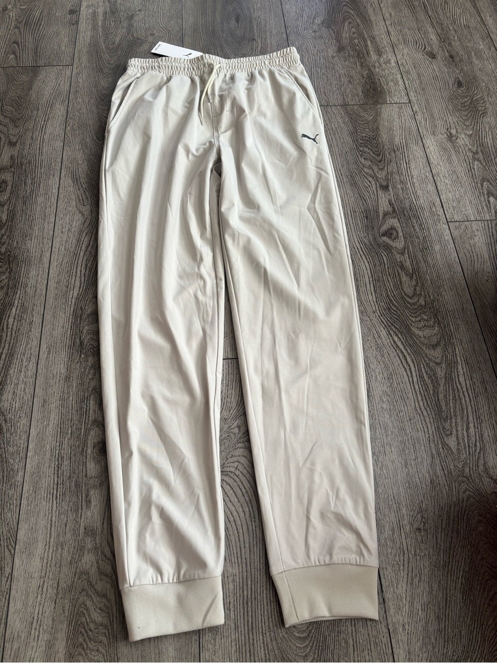 Puma kids Cream Sweatpants with Small Logo